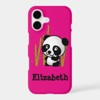Personalized cute and happy panda bear