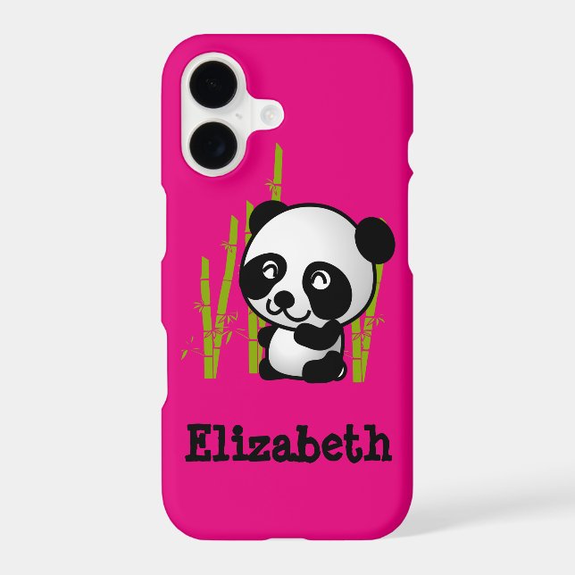 Personalized cute and happy panda bear (Back)