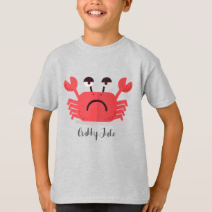 Personalized Cute and Simple Crabby Crab T-Shirt
