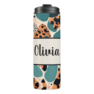 Personalized Cute Animal Print Thermal Tumbler