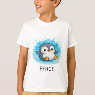 Personalized Cute Animal Tee - Kids T-Shirt Percy 