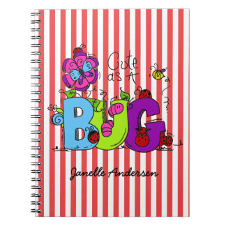 Personalized Cute as a Bug Journal