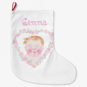 Personalized cute baby Christmas Stocking