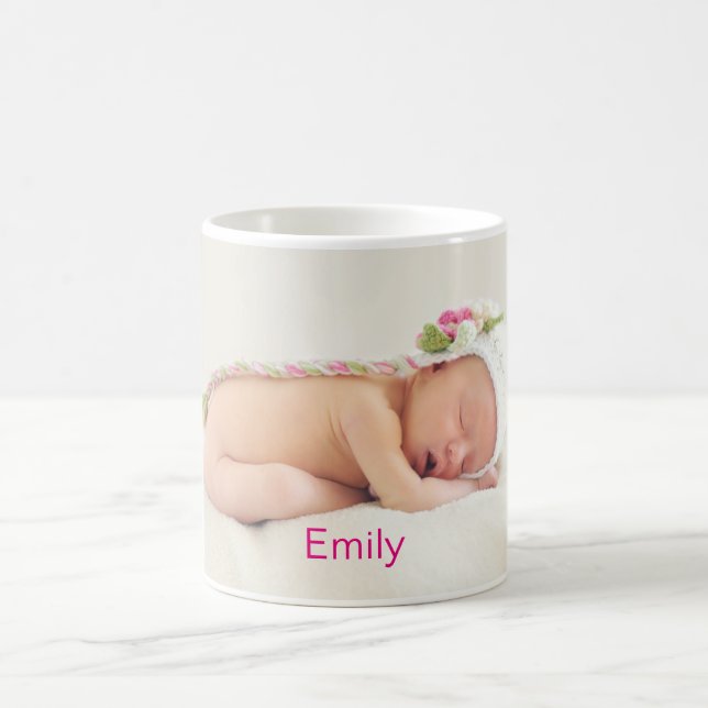 Personalized Cute Baby  Photo Coffee Mug (Center)