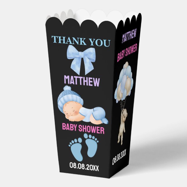 Personalized Cute Baby Shower  Favour Boxes (Front)