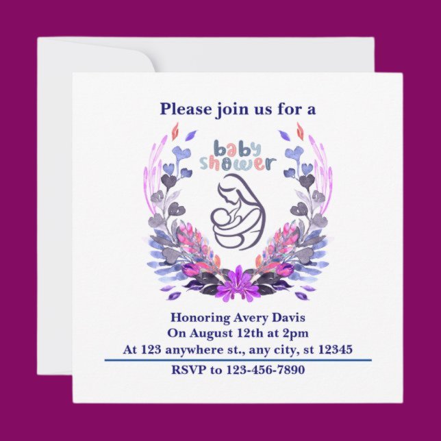 Personalized Cute Baby Shower  Invitation (Creator Uploaded)