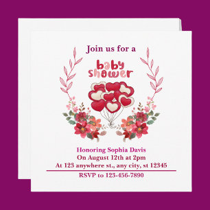 Personalized Cute Baby Shower Invitation