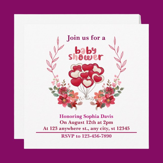 Personalized Cute Baby Shower  Invitation (Creator Uploaded)