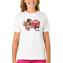 Personalized Cute Basketball Girl 