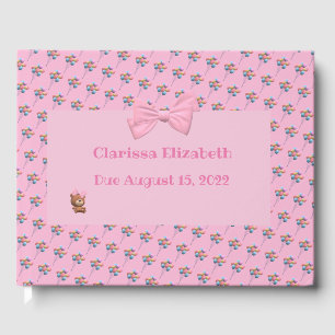 Personalized Cute Bear and Balloons    Guest Book
