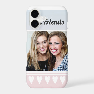 Personalized Cute Best Friends Photo Heart Ombre