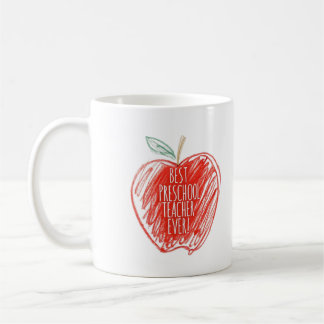 Personalized Cute Best Preschool Teacher Ever Coffee Mug
