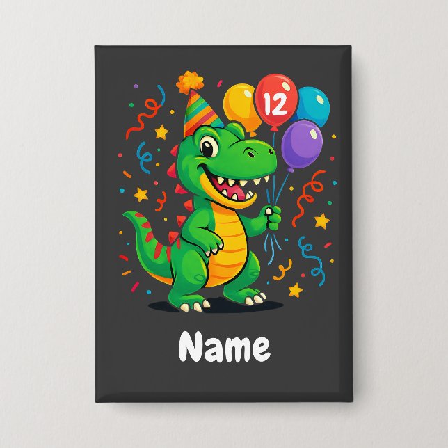 Personalized Cute Birthday Dino Kids  (Front)