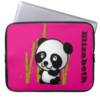 Personalized Cute black and white happy panda bear