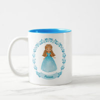 Personalized Cute Blue Royal Princess