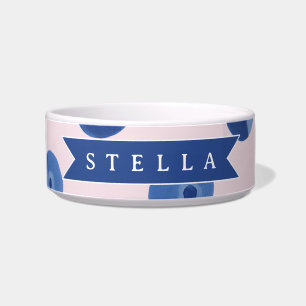 Personalized Cute Blueberry Watercolor Gift Name Bowl