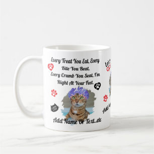 Personalized Cute Cat Mug for Cat Lovers - Funny 