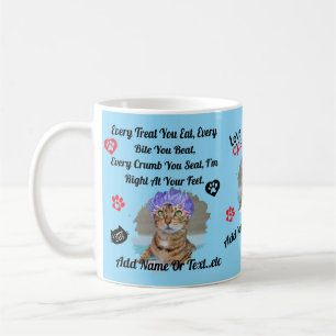 Personalized Cute Cat Mug for Cat Lovers - Funny 