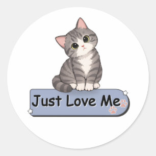 Personalized Cute Cat Sticker 