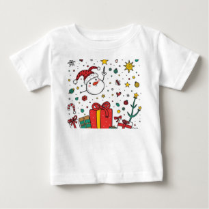 personalized Cute Christmas Baby Outfit T-Shirt