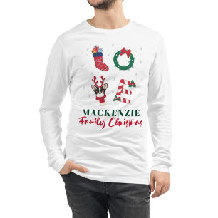 Personalized Cute Christmas Matching Family Love T-Shirt