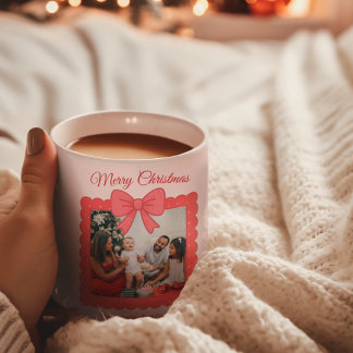 Personalized Cute Christmas Photo Collage  Coffee Mug