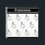 Personalized Cute Christmas Snowman Notebook<br><div class="desc">This personalized Christmas notepad features the Christmas Crew's Snowman Character.</div>