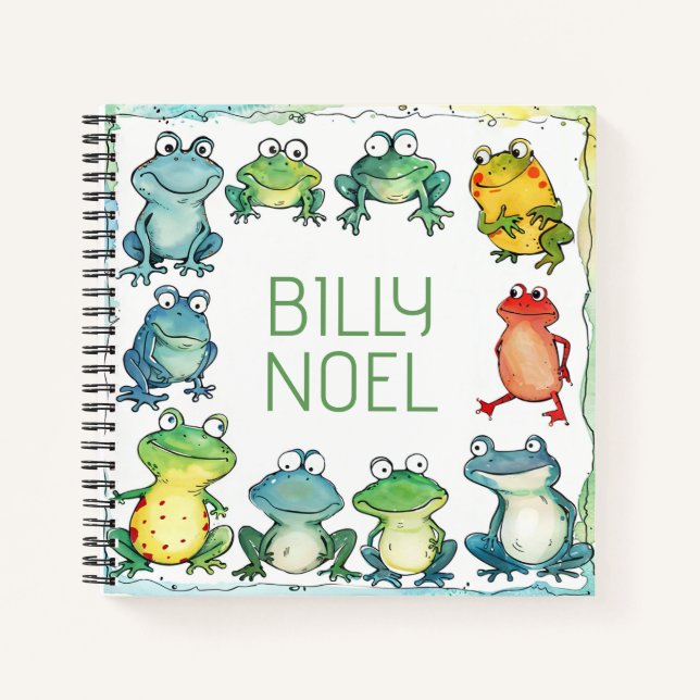 Personalized cute colourful notebook (Front)