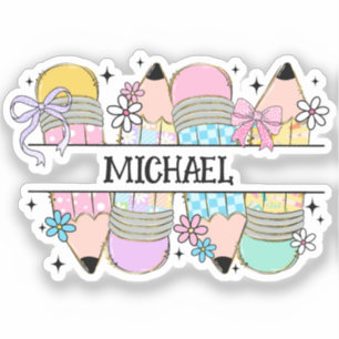 Personalized Cute Colourful Pencil - Back To Schoo