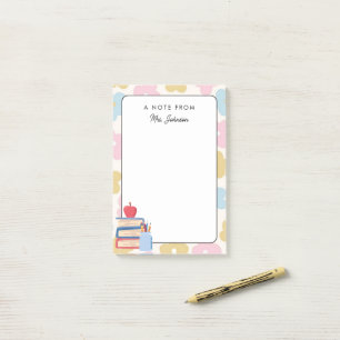 Personalized Cute colourful Teacher Back to School Post-it Notes