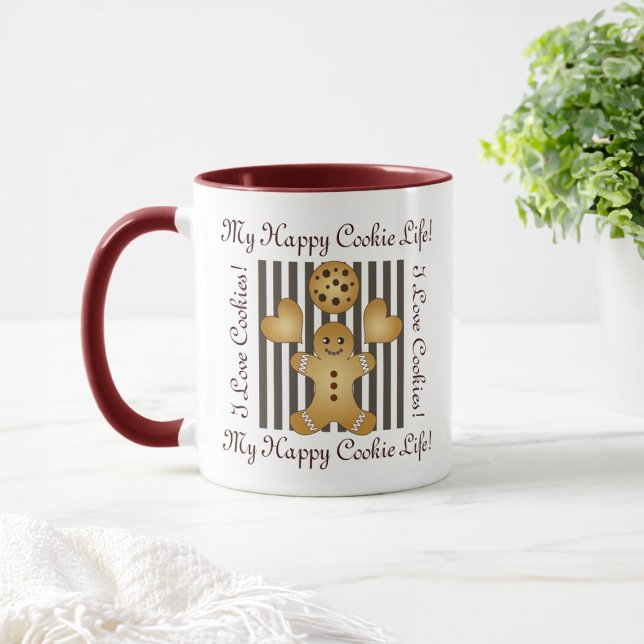 Personalized Cute Cookie Gingerbread Man Kids Mug (Creator Uploaded)