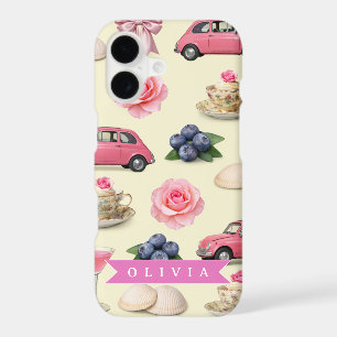 Personalized Cute Coquette Pink Cocktail Ribbon