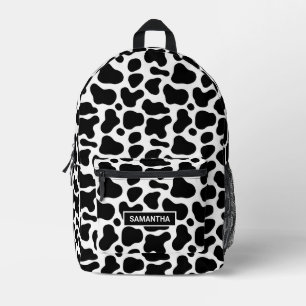 Personalized Cute Cow Print Printed Backpack