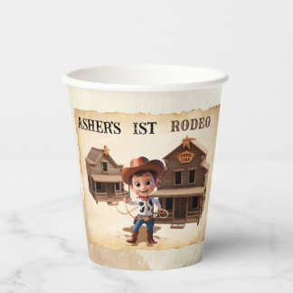 Personalized Cute Cowboy Eco-Friendly Reusable Paper Cups
