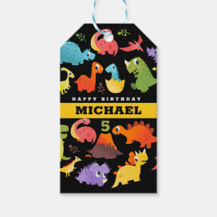 Personalized Cute Dinosaur Favour & Gift Tags