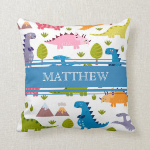 Personalized Cute Dinosaurs Pillow