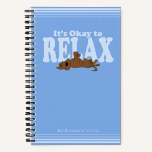 Personalized Cute Dog Blue Custom Mindful Journal