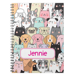 Personalized Cute Dog Cartoon Pattern Notebook
