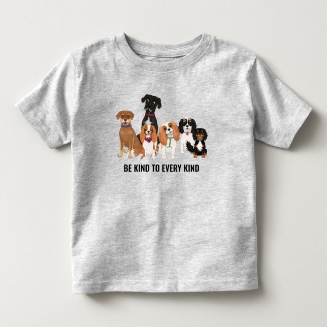 Personalized Cute Dog  Toddler T-shirt (Front)