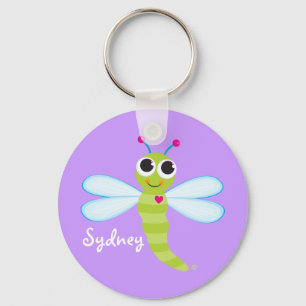 Personalized Cute Dragonfly Keychain