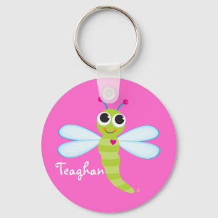 Personalized Cute Dragonfly Keychain - Personalize