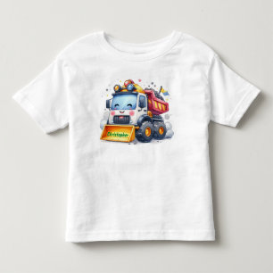 Personalized Cute Dump Truck Construction T-Shirt