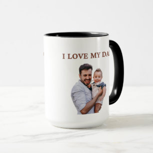 Personalized Cute Family Face 2 Photos Mug
