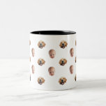 Personalized Cute Family Face 2 Photos Mug<br><div class="desc">The background needs to be transparent. Make sure the photo is cropped tightly to the object/face.</div>