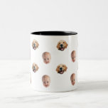 Personalized Cute Family Face 2 Photos Mug<br><div class="desc">The background needs to be transparent. Make sure the photo is cropped tightly to the object/face.</div>