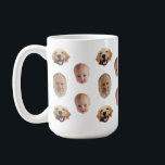 Personalized Cute Family Face 3 Photos Mug<br><div class="desc">The background needs to be transparent. Make sure the photo is cropped tightly to the object/face.</div>