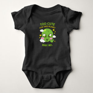 Personalized Cute for This Planet Fun Alien Baby Bodysuit