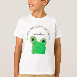 Personalized Cute frog inspirational quote  T-Shirt