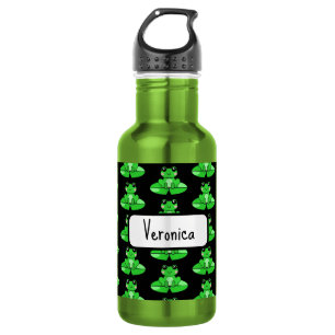 Personalized Cute Frog   Name in Heart 532 Ml Water Bottle