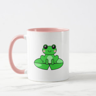 Personalized Cute Frog Name in Heart Mug